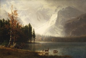 Estes Park, Colorado, Whytes Lake door Albert Bierstadt